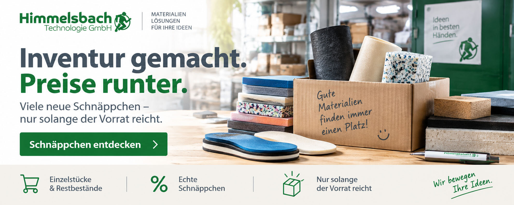Inventur gemacht. Preise runter