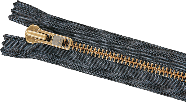 Reißverschluss VT10 10 cm schw. brün.
