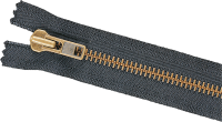Reißverschluss VT10 10 cm schw. brün.