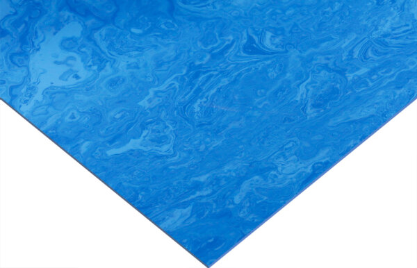 EVA Marmor 2 mm Glatt Blau/H.blau