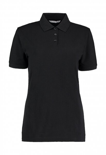 Polo-Shirt Damen Schw. L Druck Brust